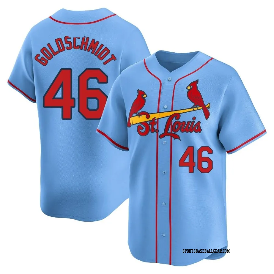 Paul Goldschmidt Men's St. Louis Cardinals Light Blue Limited Alternate Jersey