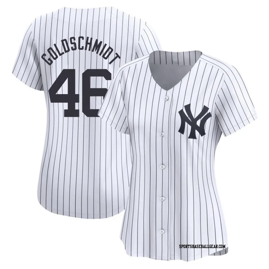 Paul Goldschmidt Women's New York Yankees White Limited Yankee Home Jersey