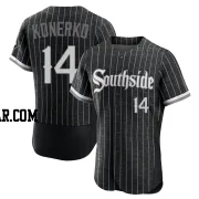 Paul Konerko Men's Chicago White Sox Black Authentic 2021 City Connect Jersey