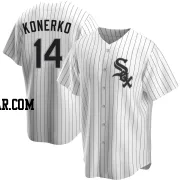 Paul Konerko Men's Chicago White Sox White Replica Home Jersey