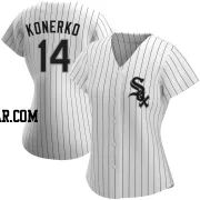 Paul Konerko Women's Chicago White Sox White Replica Home Jersey