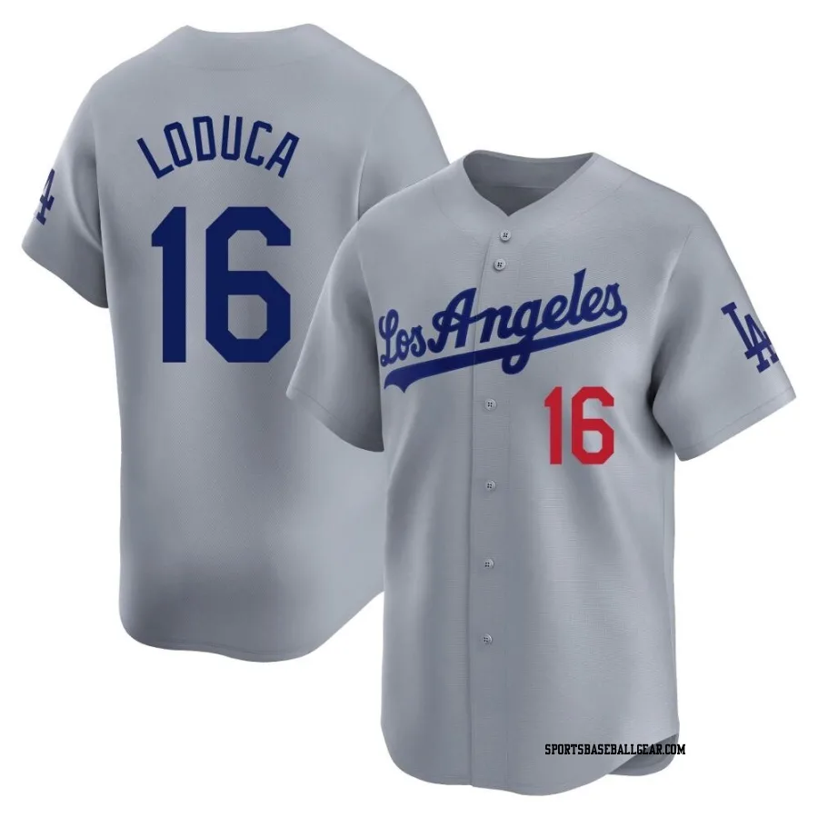 Paul Loduca Men's Los Angeles Dodgers Gray Limited Away Jersey