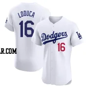 Paul Loduca Men's Los Angeles Dodgers White Elite Home Jersey