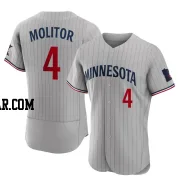 Paul Molitor Men's Minnesota Twins Gray Authentic Road Jersey