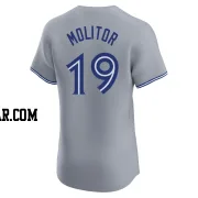 Paul Molitor Men's Toronto Blue Jays Gray Elite Road Jersey