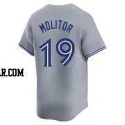 Paul Molitor Men's Toronto Blue Jays Gray Limited Away Jersey