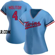 Paul Molitor Women's Minnesota Twins Light Blue Authentic Alternate Jersey