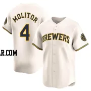 Paul Molitor Youth Milwaukee Brewers Cream Limited Home Jersey