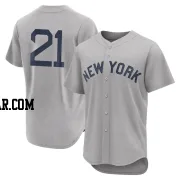 Paul O'Neill Men's New York Yankees Gray Authentic 2021 Field of Dreams Jersey