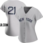 Paul O'Neill Women's New York Yankees Gray Authentic 2021 Field of Dreams Jersey