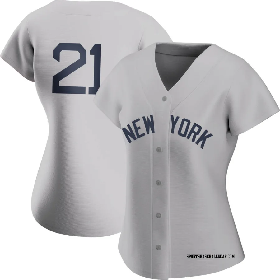 Paul O'Neill Women's New York Yankees Gray Replica 2021 Field of Dreams Jersey