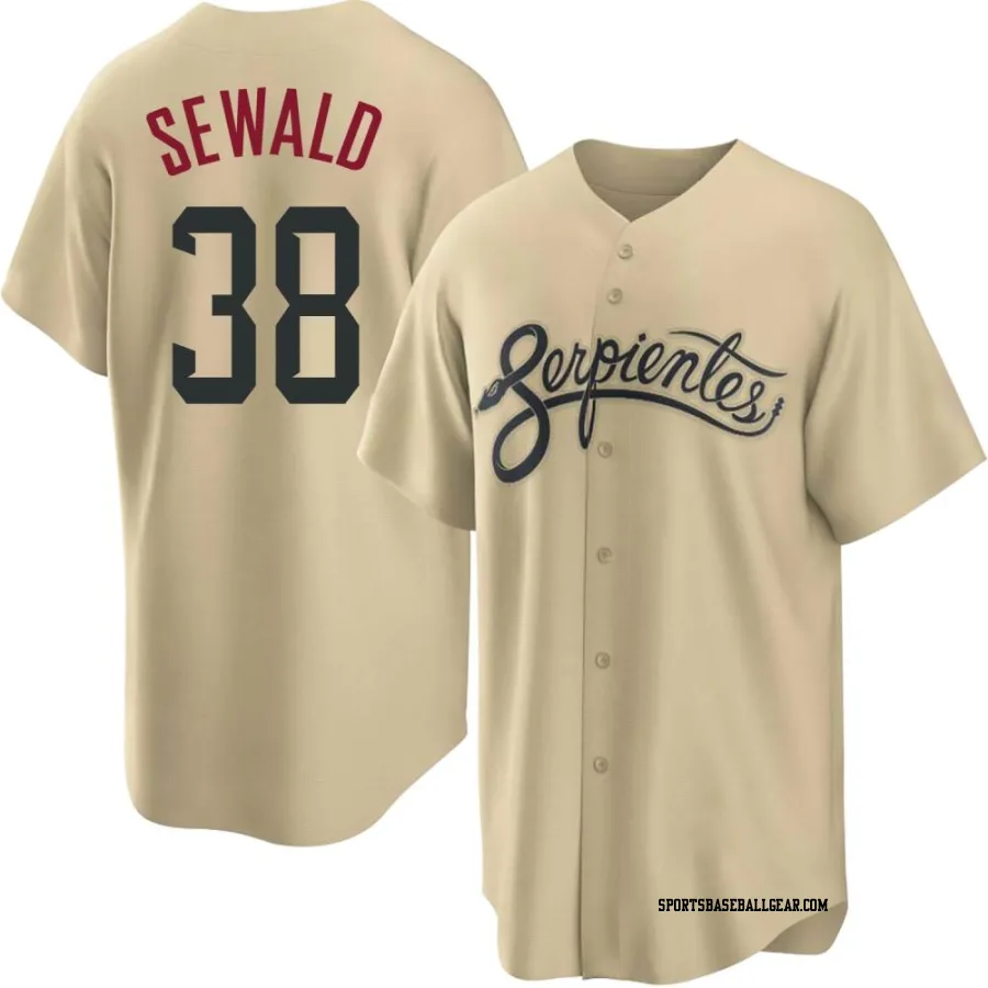 Paul Sewald Men's Arizona Diamondbacks Gold Replica 2021 City Connect Cool Base Jersey