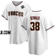 Paul Sewald Men's Arizona Diamondbacks White Replica Home 2023 World Series Jersey