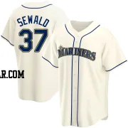 Paul Sewald Men's Seattle Mariners Cream Replica Alternate Jersey