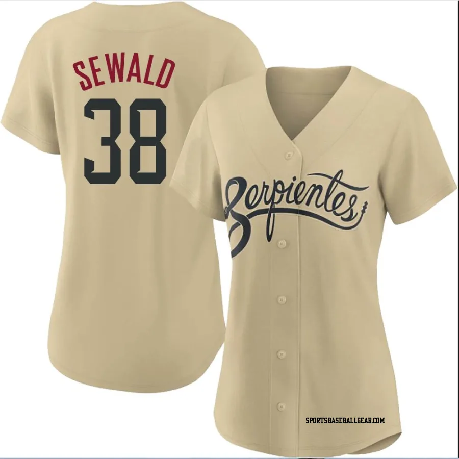 Paul Sewald Women's Arizona Diamondbacks Gold Authentic 2021 City Connect Cool Base Jersey