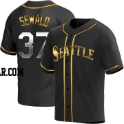 Paul Sewald Youth Seattle Mariners Black Golden Replica Alternate Jersey