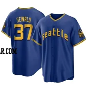 Paul Sewald Youth Seattle Mariners Royal Replica 2023 City Connect Jersey