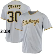 Paul Skenes Youth Pittsburgh Pirates Gray Replica Road Jersey