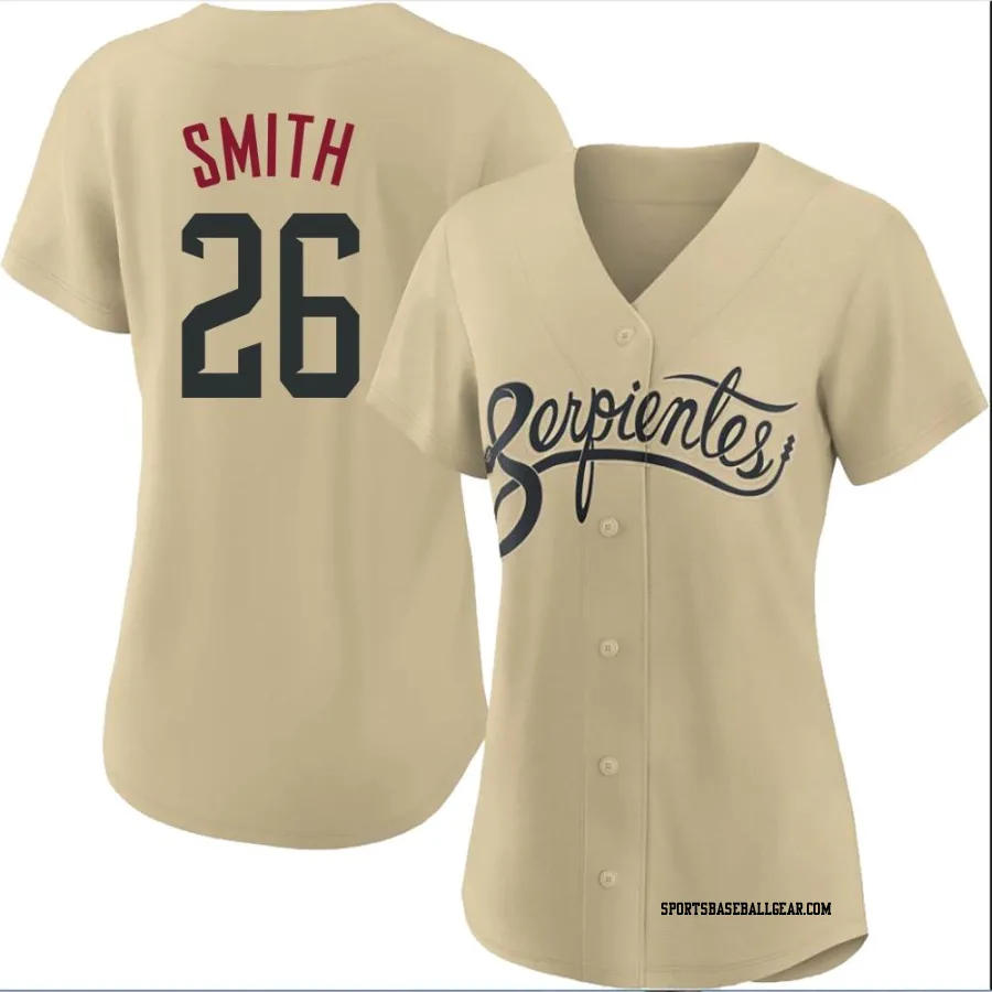 Pavin Smith Women's Arizona Diamondbacks Gold Authentic 2021 City Connect Cool Base Jersey