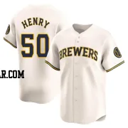 Payton Henry Men's Milwaukee Brewers Cream Limited Home Jersey