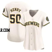 Payton Henry Women's Milwaukee Brewers Cream Limited Home Jersey