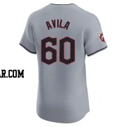 Pedro Avila Men's Cleveland Guardians Gray Elite Road Jersey