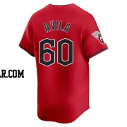 Pedro Avila Men's Cleveland Guardians Red Limited Alternate Jersey