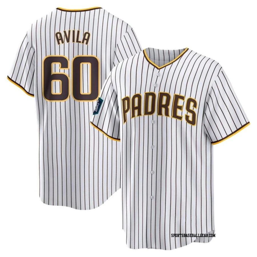 Pedro Avila Men's San Diego Padres White Replica 2024 World Tour Seoul Series Home Jersey