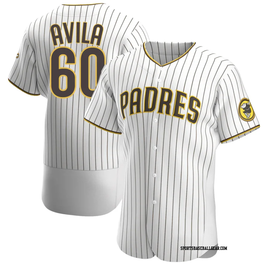 Pedro Avila Men's San Diego Padres White/Brown Authentic Home Jersey