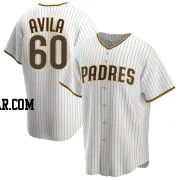 Pedro Avila Men's San Diego Padres White/Brown Replica Home Jersey