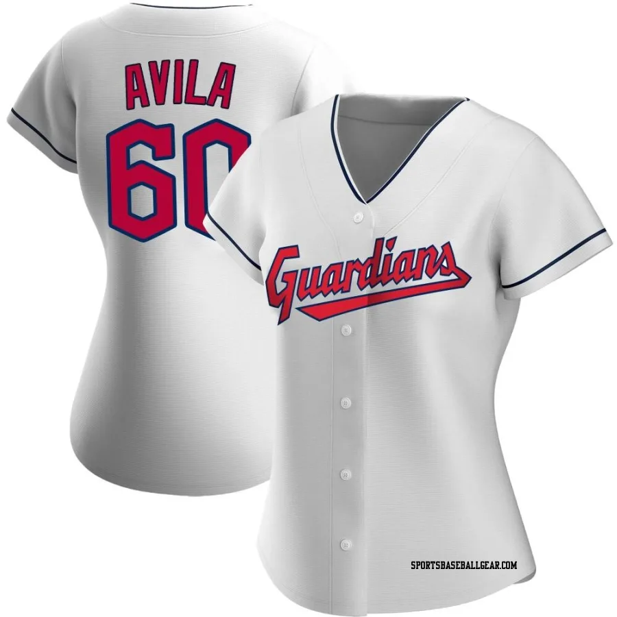 Pedro Avila Women's Cleveland Guardians White Replica Home Jersey