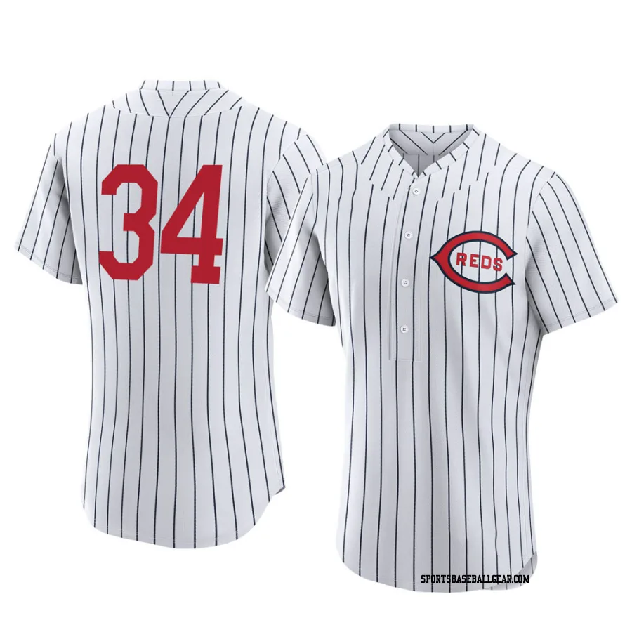 Pedro Borbon Men's Cincinnati Reds White Authentic 2022 Field Of Dreams Jersey