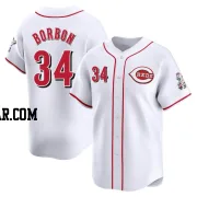 Pedro Borbon Youth Cincinnati Reds White Limited Home Jersey