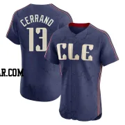 Pedro Cerrano Men's Cleveland Guardians Navy Elite 2024 City Connect Jersey