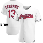 Pedro Cerrano Men's Cleveland Guardians White Authentic Home Jersey