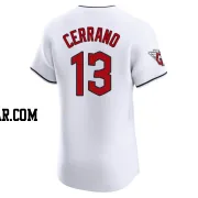 Pedro Cerrano Men's Cleveland Guardians White Elite Home Jersey