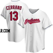 Pedro Cerrano Men's Cleveland Guardians White Replica Home Jersey