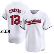 Pedro Cerrano Youth Cleveland Guardians White Limited Home Jersey