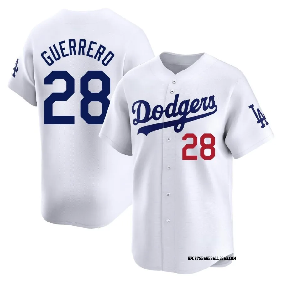 Pedro Guerrero Men's Los Angeles Dodgers White Limited Home Jersey