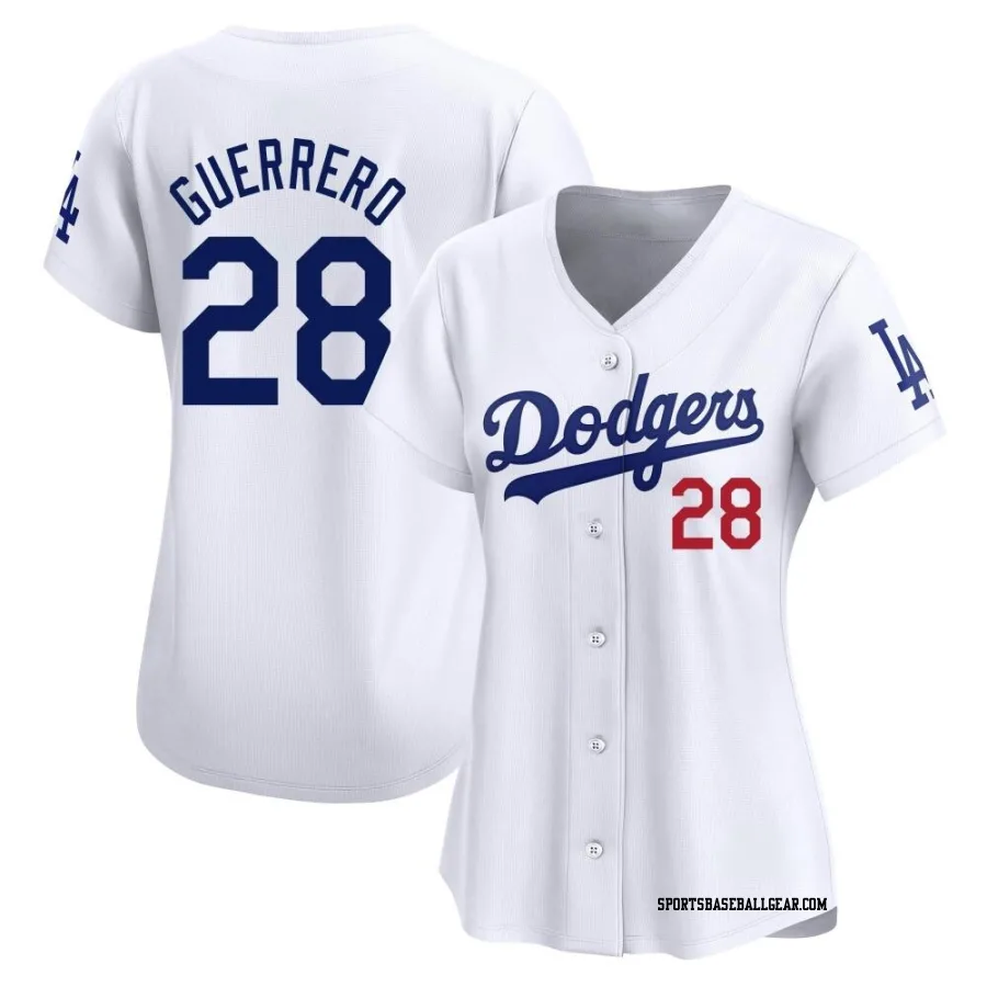 Pedro Guerrero Women's Los Angeles Dodgers White Limited Home Jersey