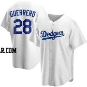 Pedro Guerrero Youth Los Angeles Dodgers White Replica Home Jersey