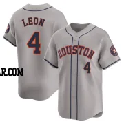 Pedro Leon Men's Houston Astros Gray Limited Away Jersey