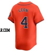 Pedro Leon Men's Houston Astros Orange Limited Alternate Jersey