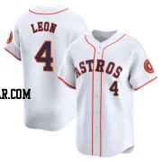 Pedro Leon Men's Houston Astros White Limited Home Jersey