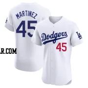 Pedro Martinez Men's Los Angeles Dodgers White Elite Home Jersey