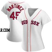 Pedro Martinez Women's Boston Red Sox White Authentic Home Jersey