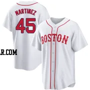 Pedro Martinez Youth Boston Red Sox White Replica 2021 Patriots' Day Jersey