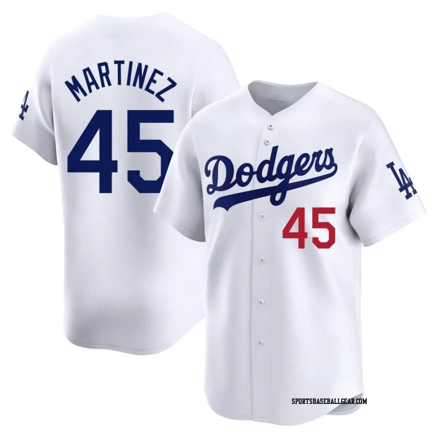 Pedro Martinez Youth Los Angeles Dodgers White Limited Home Jersey