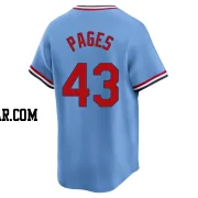 Pedro Pages Men's St. Louis Cardinals Light Blue Limited Cooperstown Collection Jersey