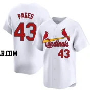 Pedro Pages Youth St. Louis Cardinals White Limited Home Jersey